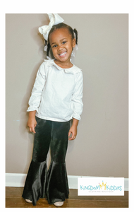 Lila Velour Bell Bottoms (Toddler)